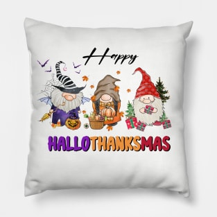 Happy Hallothanksmas - Gnome Pillow