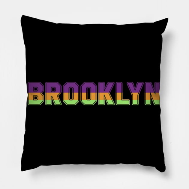 BrooklynColor Hunt Pillow by ART BY IIPRATMO