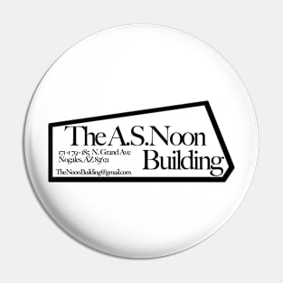 The Noon Building (black) Pin