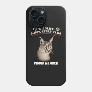 Caracal Wild Cat Close-up for Wildlife Supporters Phone Case