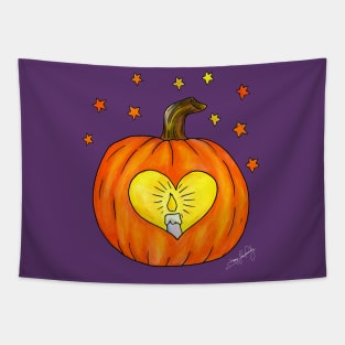 Pumpkin Love Tapestry