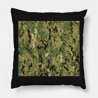 Navy Digital Uniform Pattern Pillow