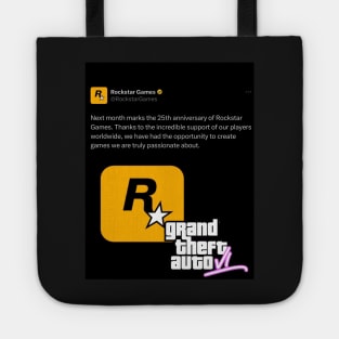 Grand Theft Auto GTA 6 official announcement tweet Tote