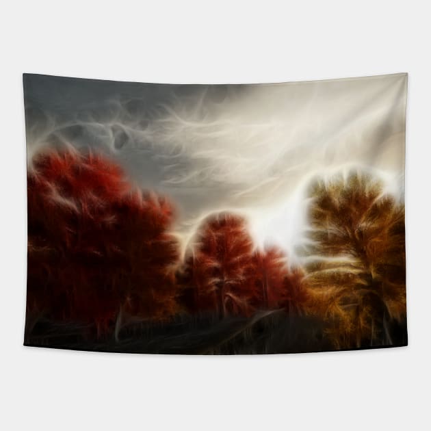 Impressionist autumn scene Tapestry by rolffimages