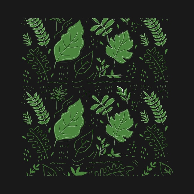 Leaf fern pattern by The-Doodles-of-Thei