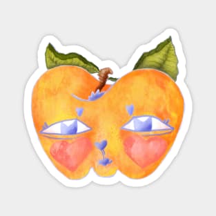 Peachy Punch Cat Magnet