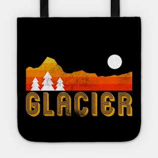 glacier national park retro vintage Tote