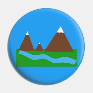 Simple Mountains Pin