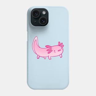 Funny cartoon axolotl Phone Case