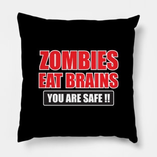 zombies eat brains Pillow