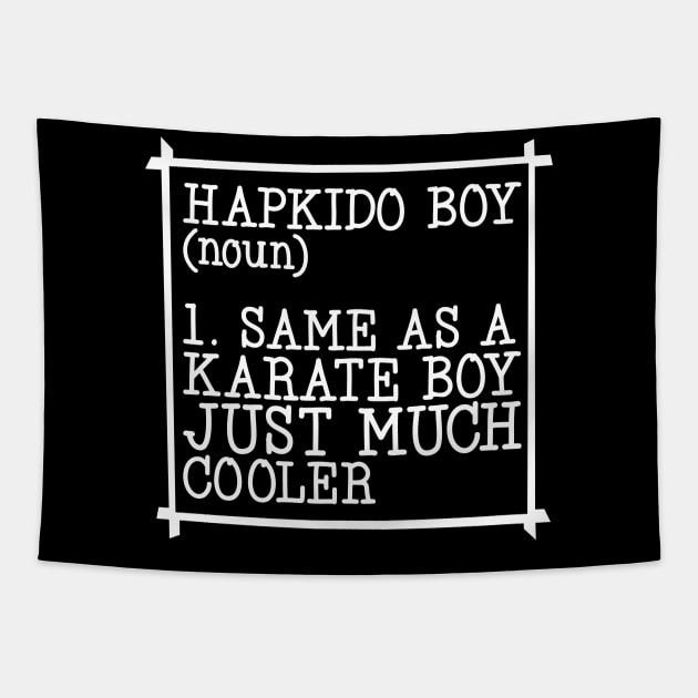 Hapkido boy Tapestry by Modern Medieval Design