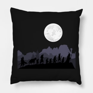 Fellowship - Full Moon at Night Pillow