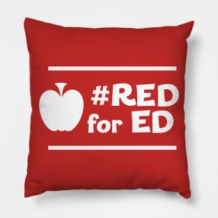 Red for Ed (funky) Pillow