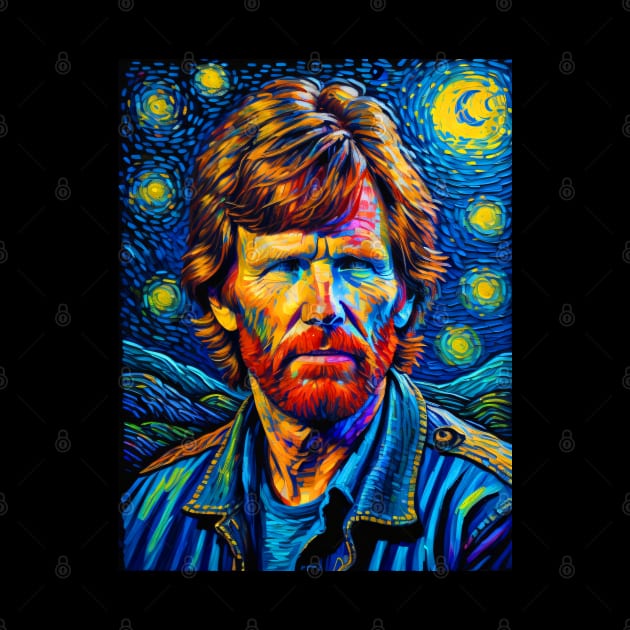 John Fogerty in starry night by FUN GOGH