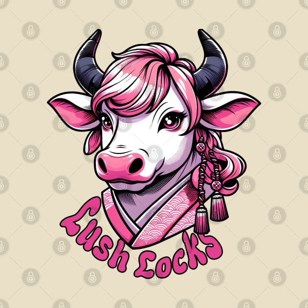 Hairstylist cow by Japanese Fever