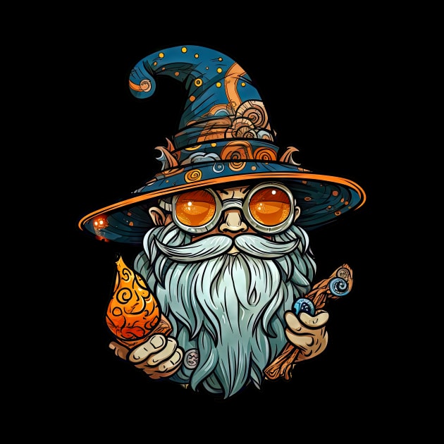 Cool Wizard by ZombieTeesEtc