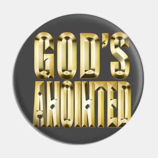 God's Anointed Christian T-Shirt Pin