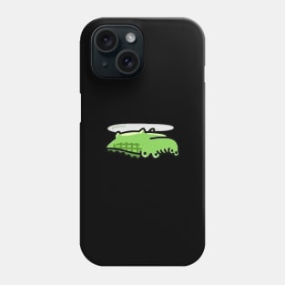 Green chibi cute alligator Phone Case