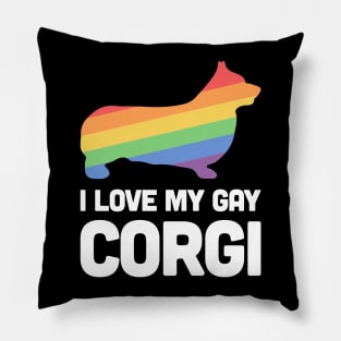 Corgi - Funny Gay Dog LGBT Pride Pillow