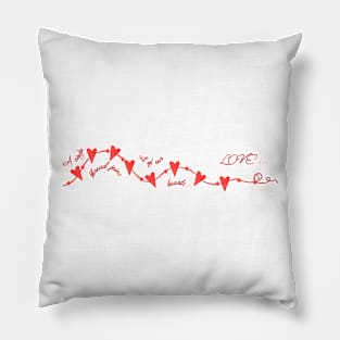 Heart Thread Pillow