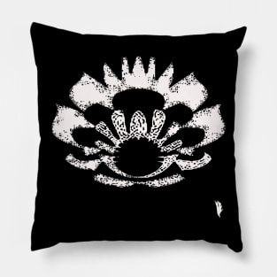 White flower reflected, sketch Pillow