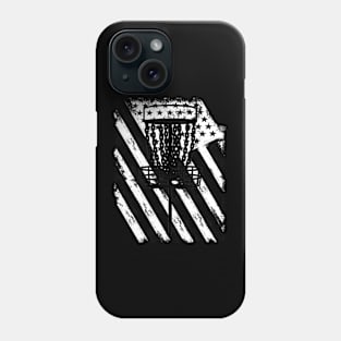 Patriotic Disc Golf American Flag Distressed Phone Case