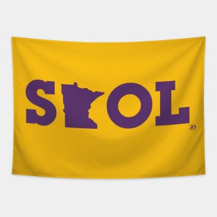 Block Script "State SKOL" - Purple Tapestry