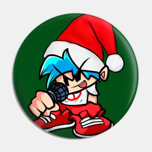 Xmas BoyFriend Santa's helper FNF Pin