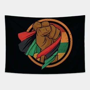 Black History Fight for Equal Rights Juneteenth Flag Tapestry