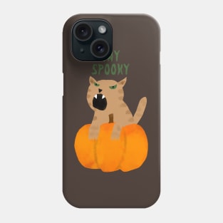 stay spooky cat Phone Case