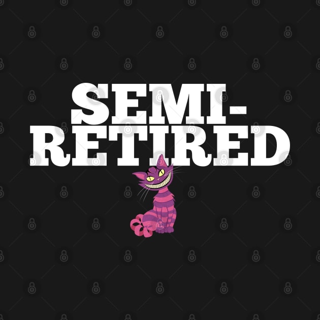 Semi-Retired Crazy Cat Purple Striped Cheshire Cat by Funny Stuff Club