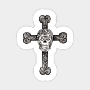 Skull and cross bone day of the dead. Magnet