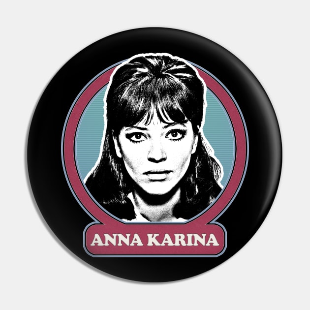 Anna Karina ∆ 60s Style Fan Design Pin by DankFutura