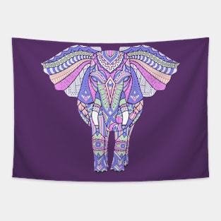 Pretty Tribal Elephant Art Tapestry