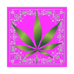 Pink Marijuana Bandana T-Shirt