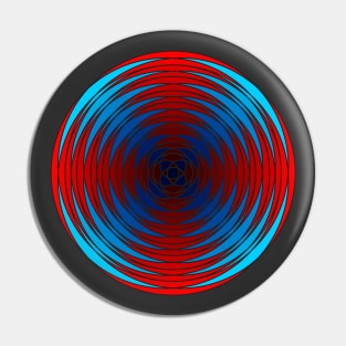 Fuzzy Circular Logic Red 1 Pin