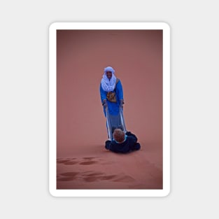 Morocco. Sahara. Sand Dune Downhill - The Berber Style. Magnet