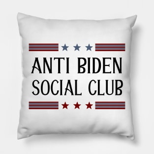 Anti Biden Social Club Pillow