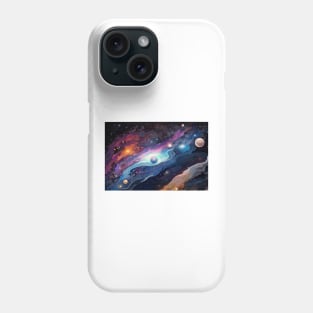 Galactic Nomad Sticker: Ethereal Oil Painting by alex1shved (336) Phone Case