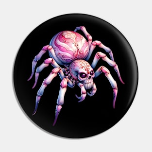 Spooky Halloween Skull Spider Gift for Creepy Skeleton Lovers Pin