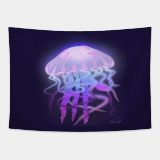 Neon Jellyfish - Pink Tapestry