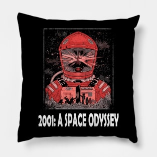 Bowman's Journey 2001 Space Odyssey Vintage Film Couture Graphic Tee Pillow