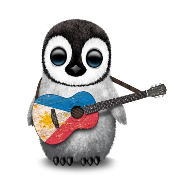 Baby Penguin Playing Filipino Flag Guitar by jeffbartels