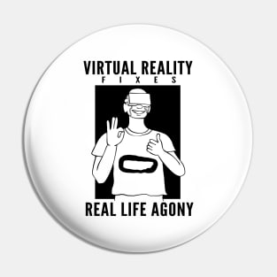 Virtual reality VR gamer enthusiast Pin