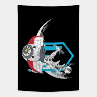 Spaceship Comet Tapestry