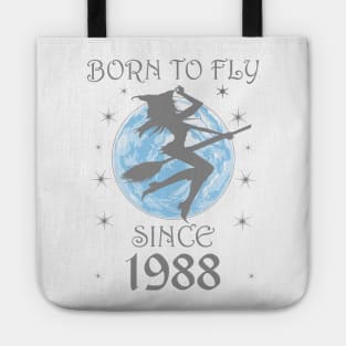 BORN TO FLY SINCE 1950 WITCHCRAFT T-SHIRT | WICCA BIRTHDAY WITCH GIFT Tote