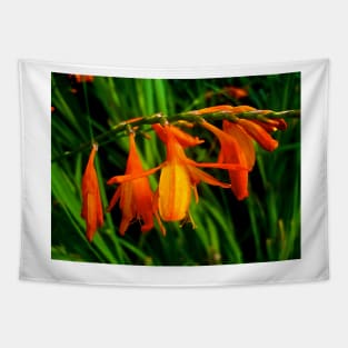 Orange Flowers Tapestry