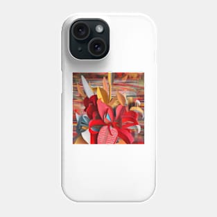 Crimson Floral Collage Phone Case