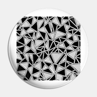 Abstract Outline Lines Black Pin