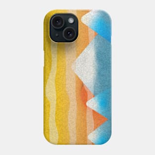 Mountain Sunset Illustration Phone Case